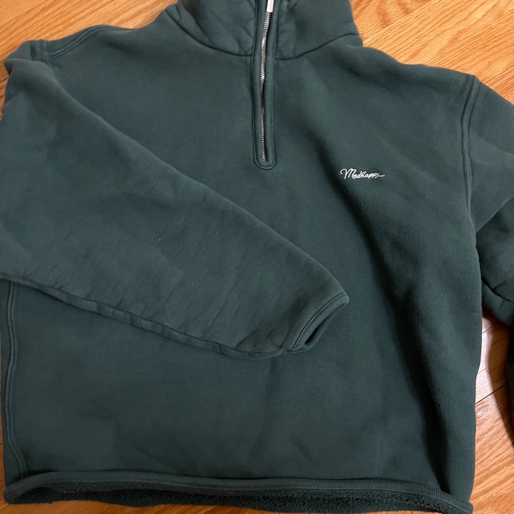 cropped green zip up Madhappy